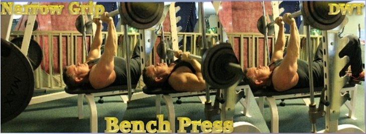 Intermediate narrow grip bench press
